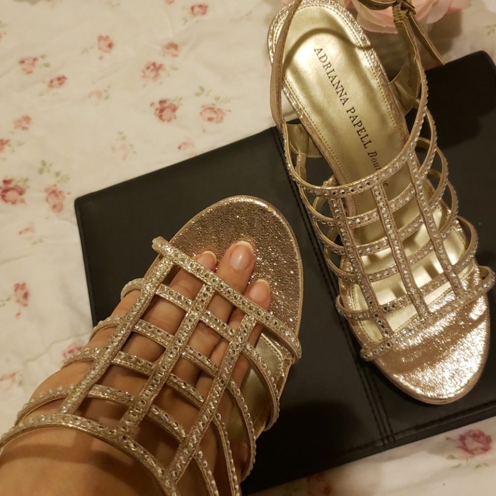 NEW Rhinestone High Heels - Picture 4 of 7
